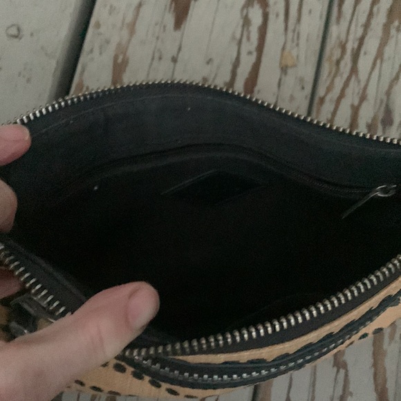 FOSSIL Dawson small Crossbody dot pattern tan black - Picture 8 of 13